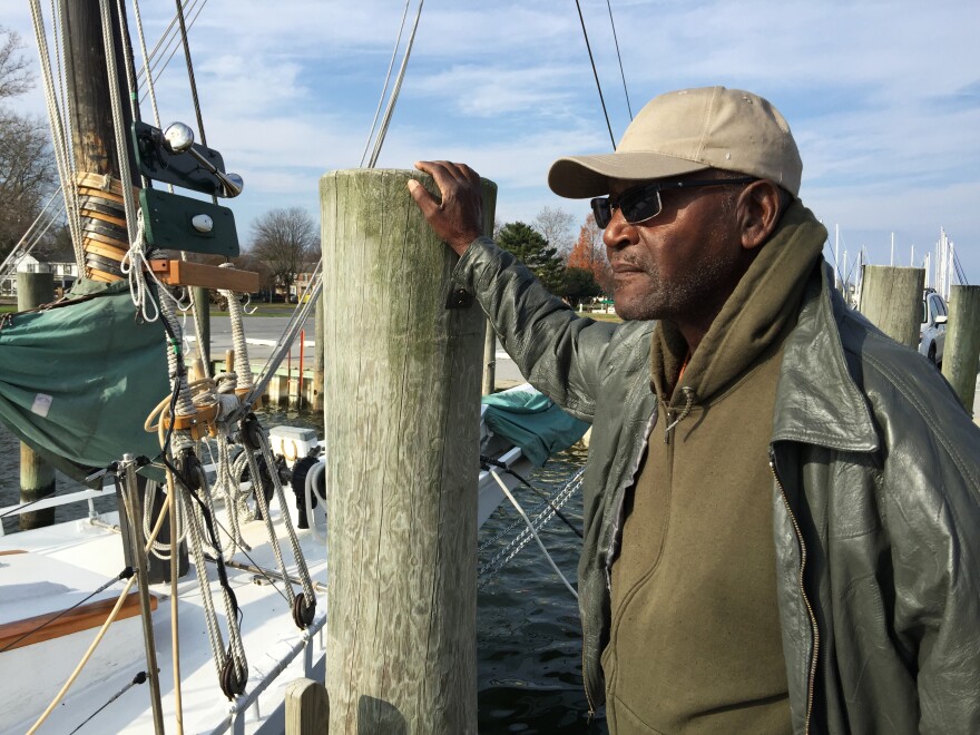 Capt. Kermit Travers is one of the last African-American skipjack captains. The nearly 60 years he has spent on the water have been without a life jacket — even though he can't swim.