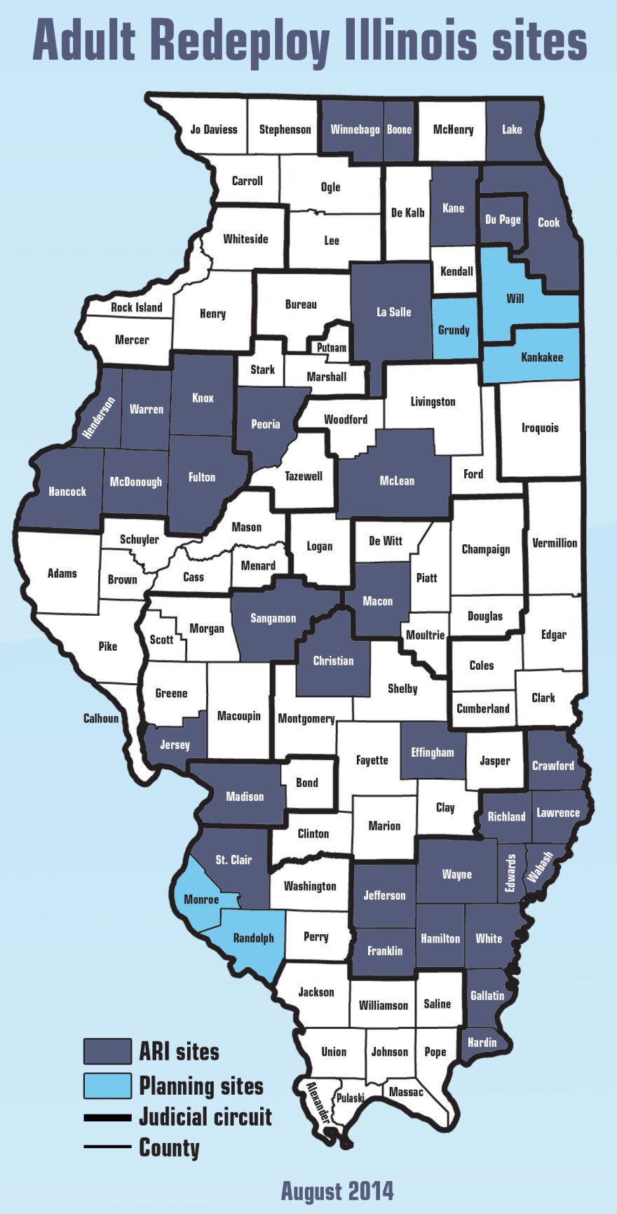 Adult Redeploy Illinois sites