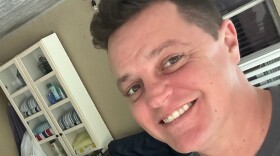 Ryan Yearick waits in his house near Tampa, Florida as Hurricane Milton is expected to make landfall. 