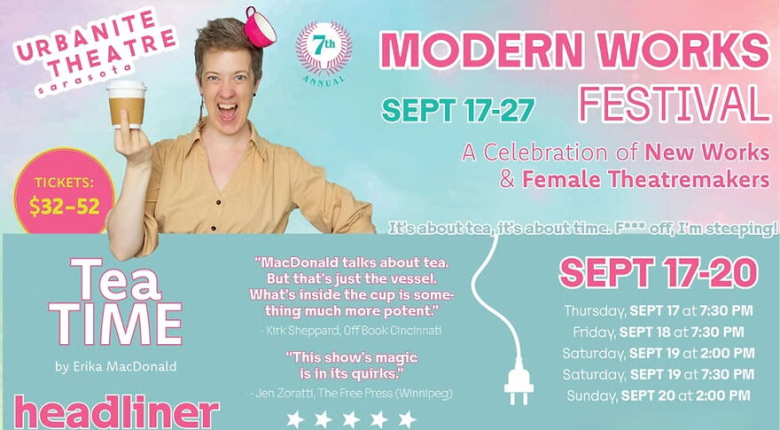 Urbanite Theatre poster for Modern Works Festival.