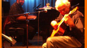 Phil DeGreg & master guitarist Gene Bertoncini at the Irish Heritage Center, Saturday, October 6th