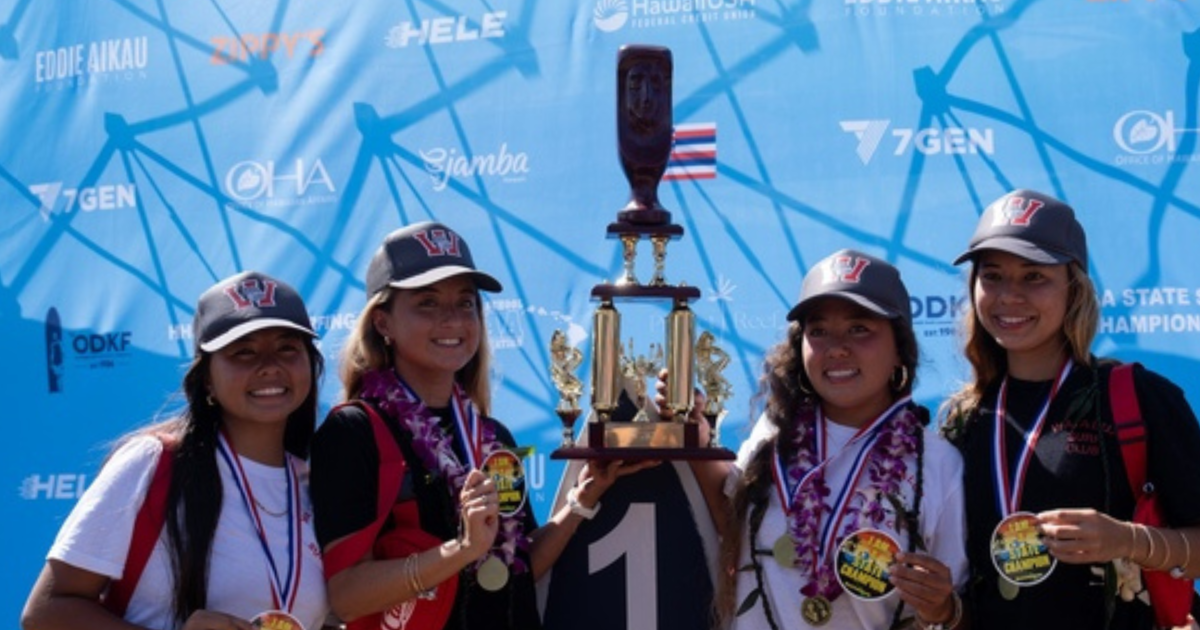Meet the Waialua girls making waves as the new state surfing champs