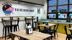 Located in the city gym building, the shop hosts a display case full of ice cream and baked goods, along with board games and King Cove yearbooks dating back to the 80s. Uttecht said creating a welcoming space for people to gather has been one of the business’s priorities.
