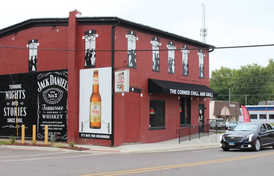 The Corner Grill and Chill in Belleville proudly advertises Stag beer on the side of its historic building on Centreville Avenue in Belleville. You can get a draft for $1.25 on Wednesday nights.