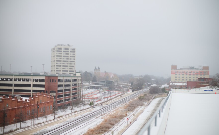 Snow and ice blanketed Durham and central North Carolina on Saturday, January 25, 2026.