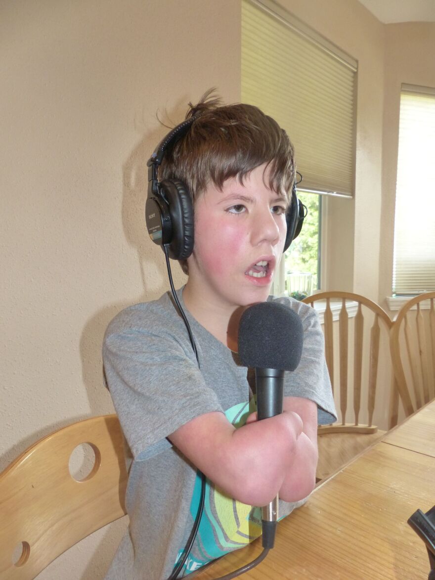 Joseph Horton wants to be a reporter when he grows up.