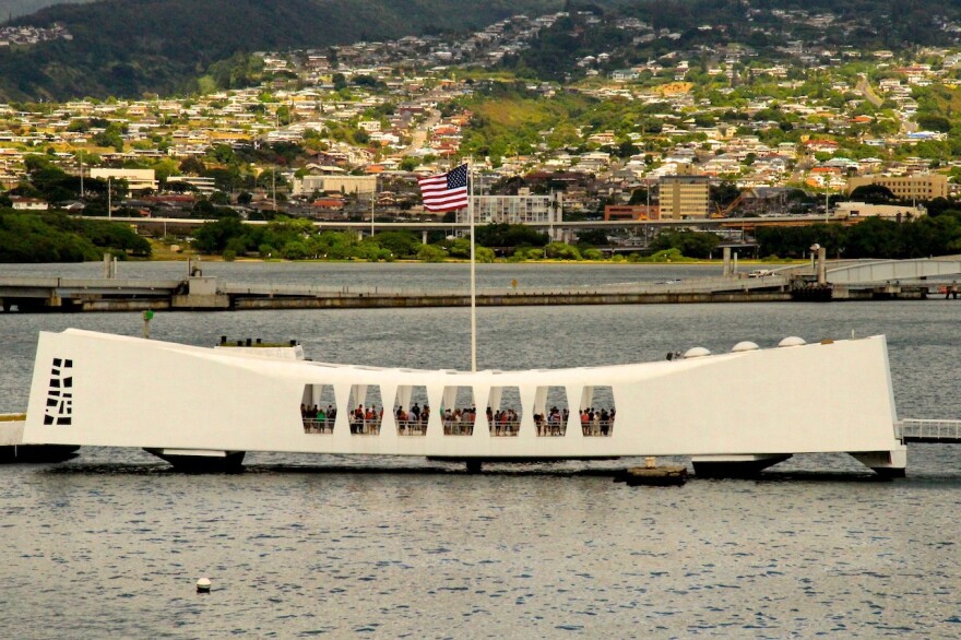 Pearl Harbor Memorial on the island of Oahu.