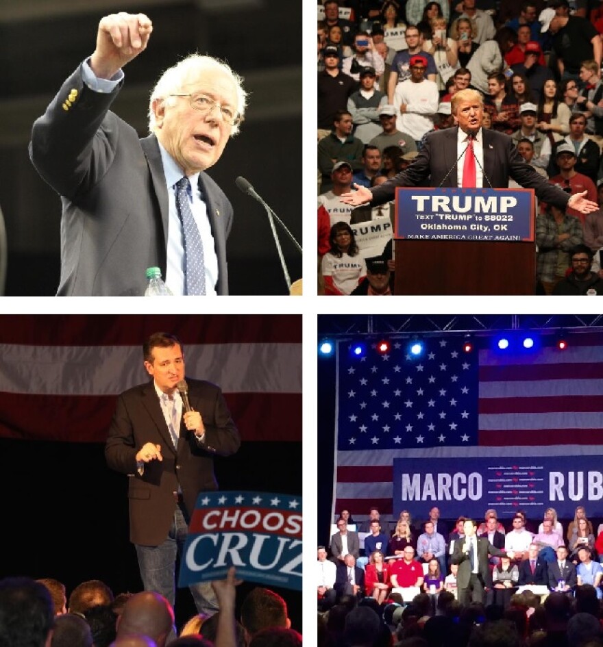 2016 presidential candidate collage