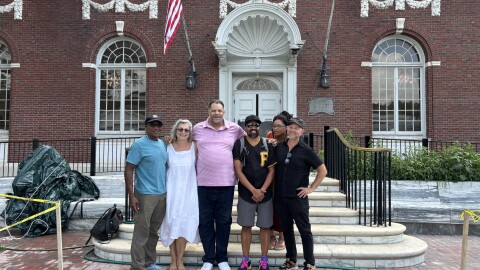 The Fabulous 413 visits the Mason Public Library to see the new W.E.B. Du Bois statue in Great Barrington.