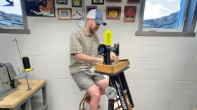 Ben Masters and his bike-powered sewing machine