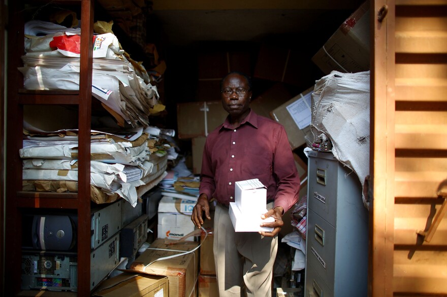 They call him the condomologist. Peter Mansaray, advocacy officer for the Sierra Leone National Aids Response group, runs a program that hands out free condoms.