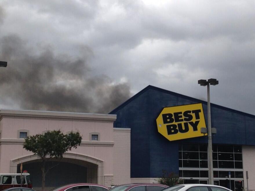 Best Buy on Archer Road catches fire Monday afternoon.