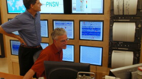 The joke around the PNSN office is that recently departed director John Vidale (left) did a good job suppressing earthquakes for the past decade.