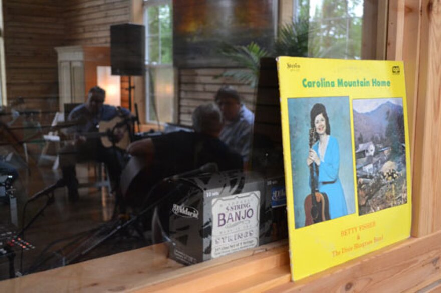 A Betty Fisher album hangs in The Kruger Brothers recording studio in Wilkesboro.Brothers Jens and Uve and their bassist, Joel