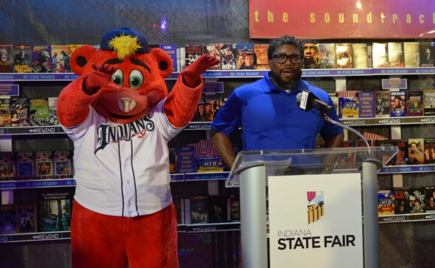 LeRoy Lewis III, director of community and media engagement for the Indiana State Fair, speaks during a media preview at the Indiana State Fairgrounds in Indianapolis on Thursday, Aug. 6,2026.