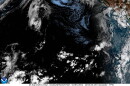 A satellite image shows Hurricane Lowell's center having moved north of Niʻihau and Kauaʻi early Tuesday morning, Sept. 8, 2026.