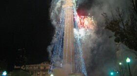 Annual lighting of the Washington Monument.