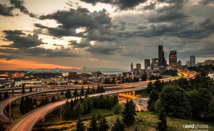 Downtown Seattle taken from Dr. Jose Rizal Park