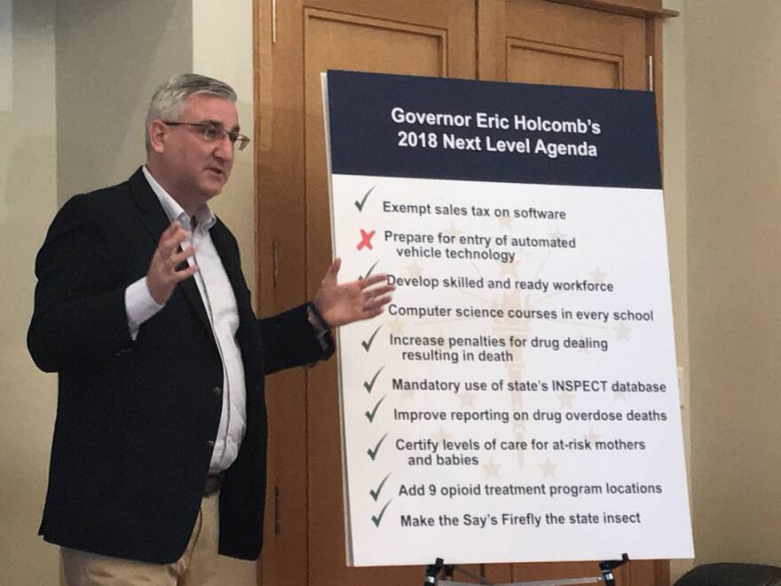Gov. Eric Holcomb identified self-driving vehicle legislation as a priority this year. But it was one of the bills that died when lawmakers ran out of time.