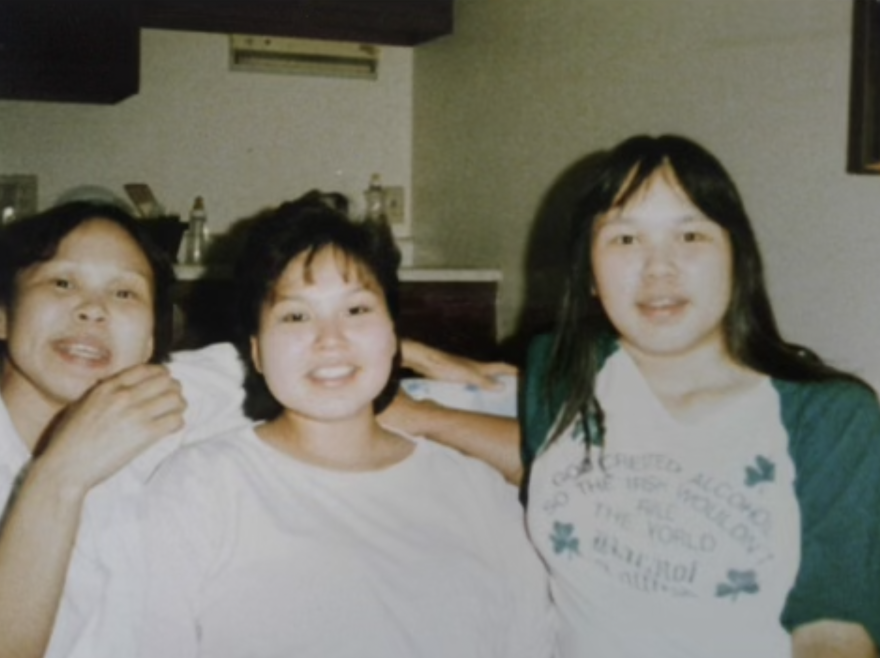 From left to right, Margie Lestenkoff, Rena Sapp and Veronica Rosaline Abouchuk — three sisters in happier times.