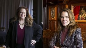 Left: Wisconsin Appeals Court Judge Maria Lazar, candidate for Wisconsin Supreme Court, in Germantown. (Photo by Jonathan Aguilar / Milwaukee Neighborhood News Service / CatchLight Local). Right: Wisconsin Appeals Court Judge Chris Taylor in Wautoma. (Joe Timmerman / Wisconsin Watch)