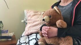 Kim has been living at the Epiphany Center, a treatment facility in San Francisco for women struggling with addiction, for the past six months. She says her teddy bear is her only material possession left from her past: "Because everything I had, I've lost over and over again."