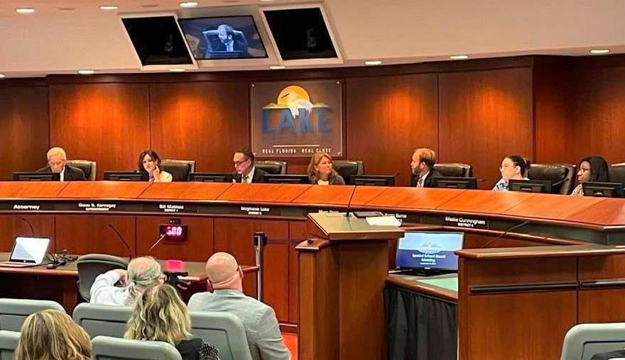The Lake County School Board approved a targeted mask mandate with an opt-out on Thursday. Photo: LCS via Facebook