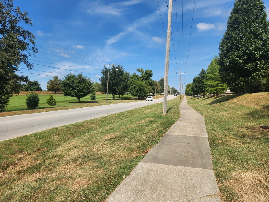 A section of Scenic Ave. between Sunshine St. and Nathanael Greene-Close Memorial Park that's scheduled to be part of the Ungap the Map project by the City of Springfield, Mo. (Photo taken September 25, 2026)