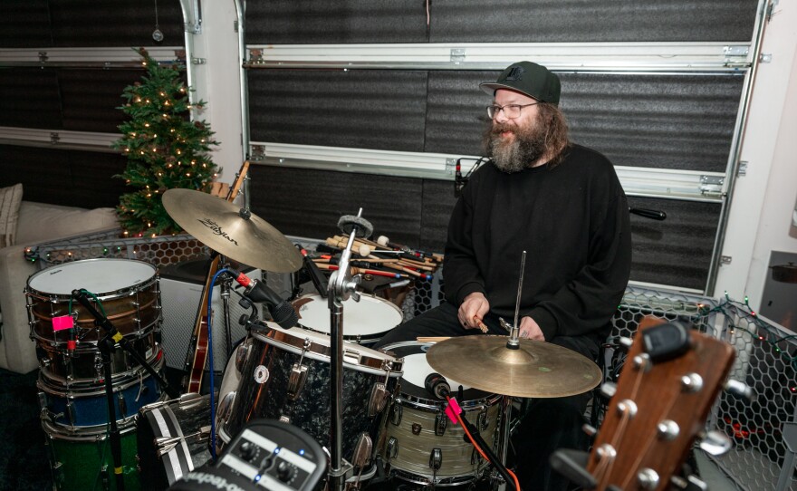 Brad Cook in his home studio