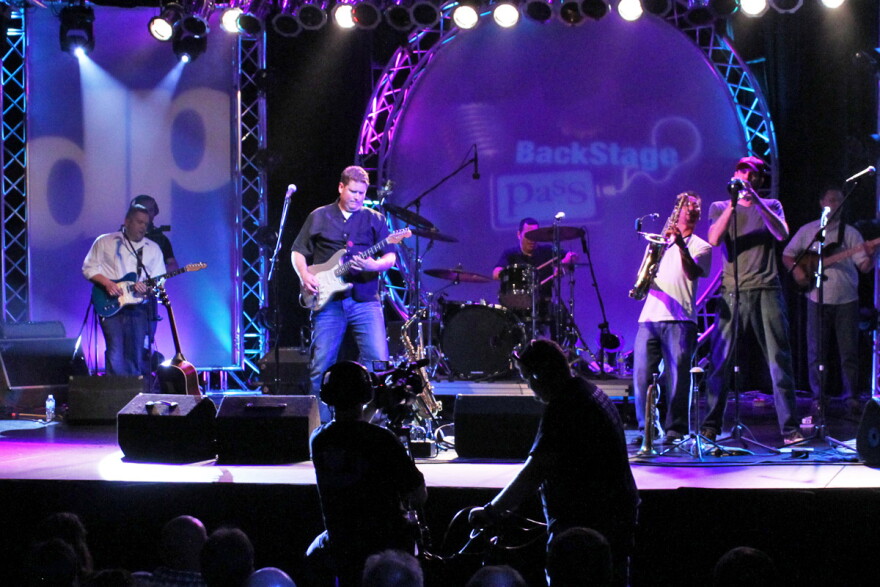 Band performing on stage