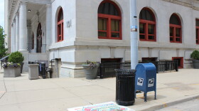 Several postal service mailboxes in downtown Dayton, including one outside City Hall, have notices saying they will be removed because not enough mail is being collected at those locations.