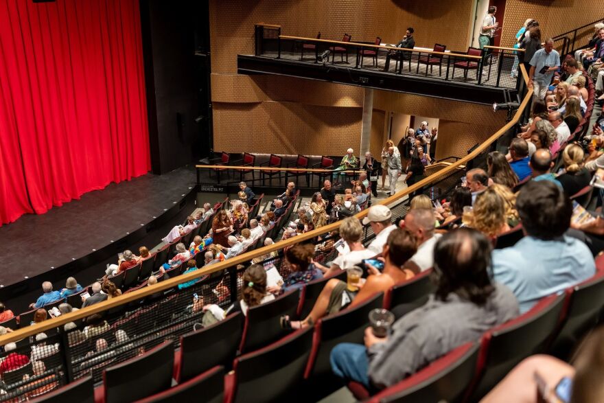 Inside the Kizzie Theatre, where there's not a single seat with an obstructed view.
