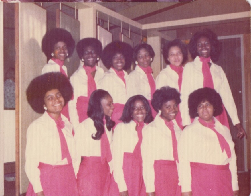 The 11 original charter members of Mu Pi Chapter of Delta Sigma Theta Sorority at the University of Delaware