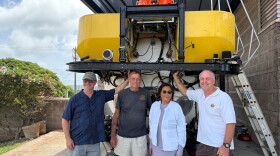 From left to right: Max Cremer, Terry Kerby, HPR's Catherine Cruz and Steve Price. 
