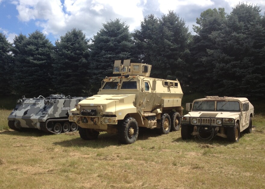 2015 file photo of surplus military vehicles used by the Barry County Sheriff's Department