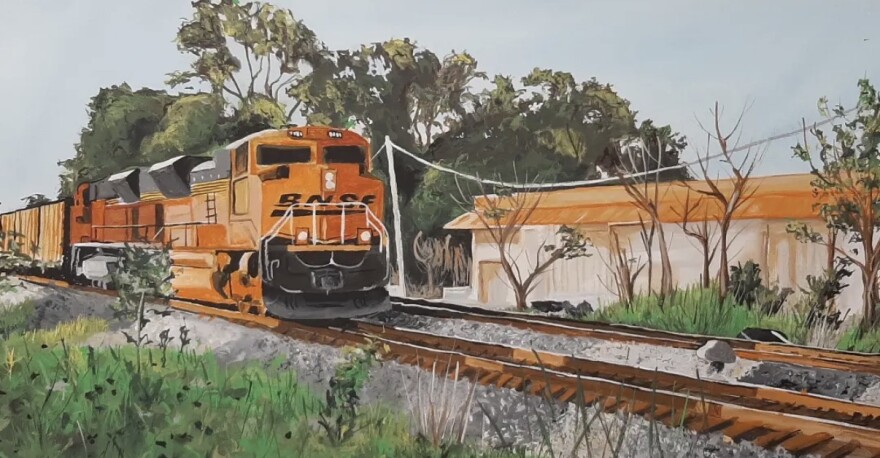 "BNSF 9158" by Leo Norman
