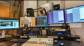 Master control at Montana Public Radio.