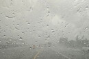 raindrops on a windshield
