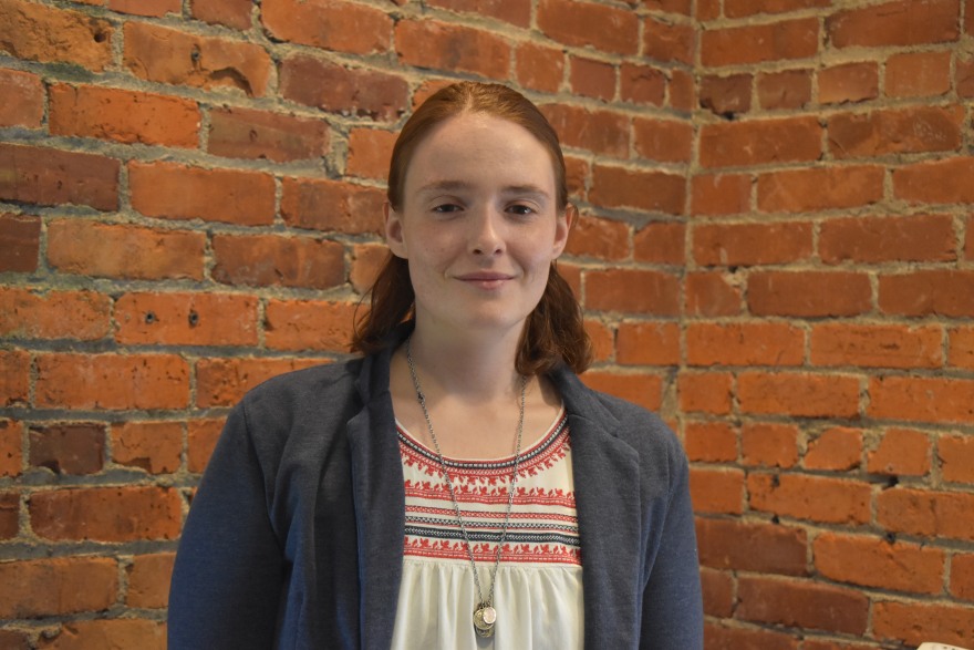 Spokane Public Radio's Wednesday-to-Friday front-desk receptionist, Anna Guyre