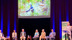 Panel at podium