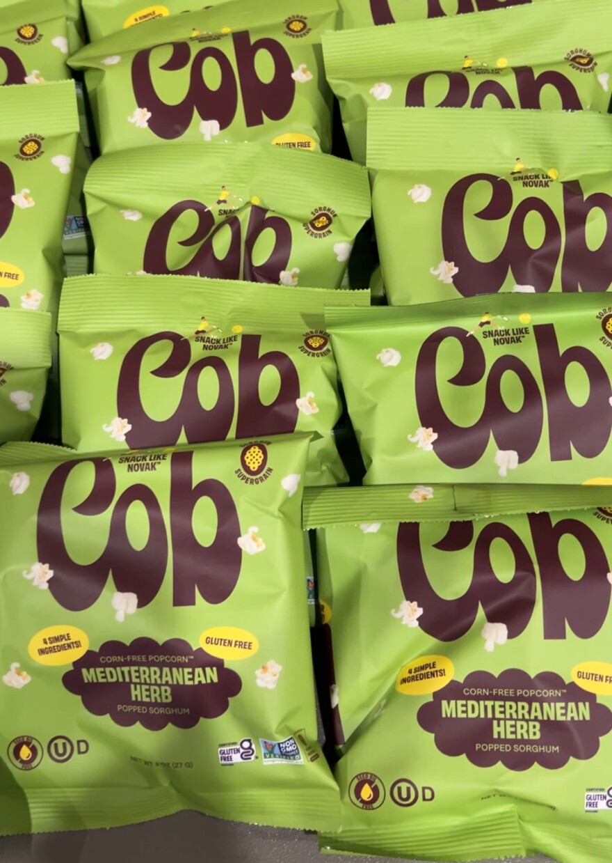 Cob sells multiple flavors of its sorghum popcorn — including Mediterranean Herb.