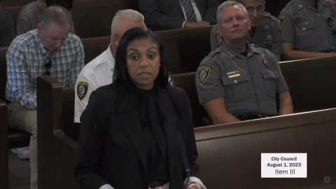 Andrea Grayson is the OKC Public Safety Partnership implementation manager. She presented to City Council on Aug. 1.