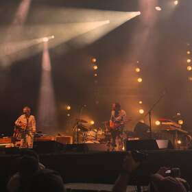 Wilco performs onstage at in Joe's Field at Mass MoCA for Solid Sound 2026