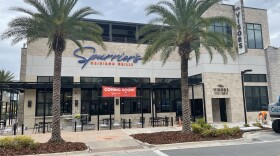 Spurrier's Gridiron Grill – a restaurant, rooftop bar and museum at Celebration Pointe in Gainesville, is expected to employ up to 375 employees when it opens in June. (Josh Kapke/WUFT News)