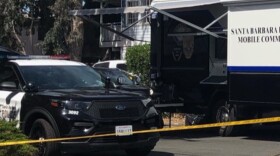 Santa Barbara Police at the scene of a nearly 12 hour standoff Tuesday. No serious injuries were reported.