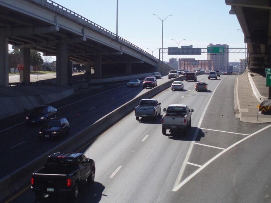 Traffic could be much busier than this on I-35 this weekend because of numerous events at UT and a temporary closure at Ben White Blvd.