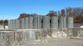 Storage casks for spent nuclear fuel at the Pilgrim Power Station