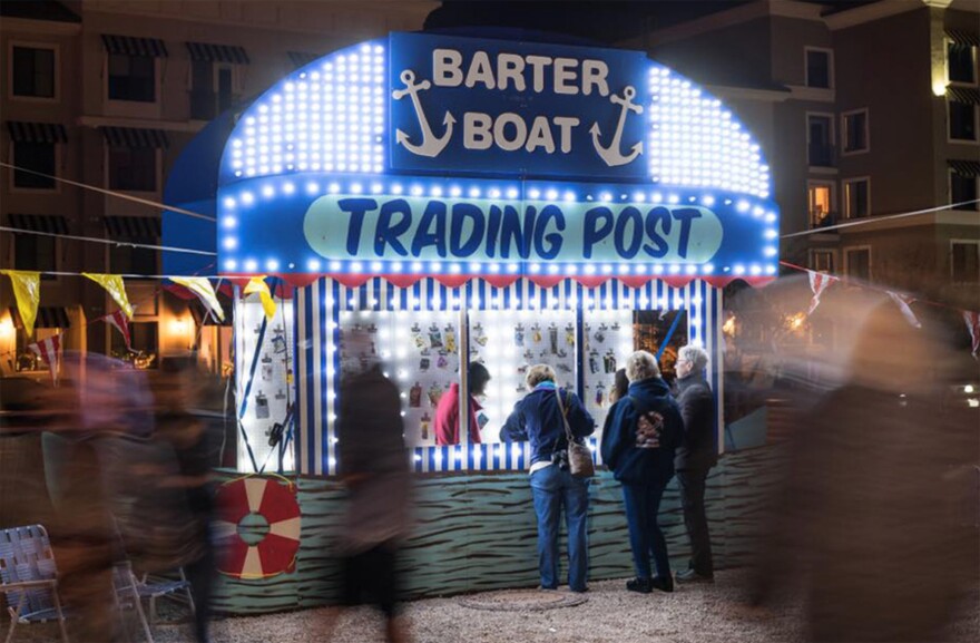 The Barter Boat Trading Post, a traveling art project.