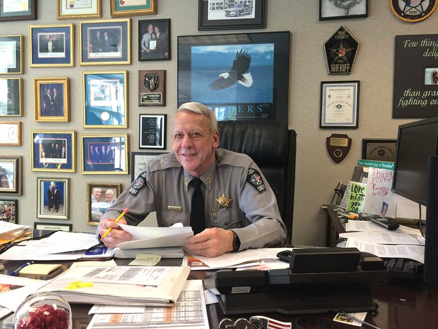 Wake County Sheriff Donnie Harrison. 