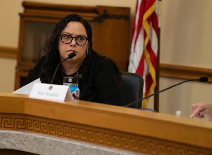 State Sen. Julie Gonzales, D-Denver, at the Colorado Capitol in Denver on Sunday, Aug. 24, 2025.
